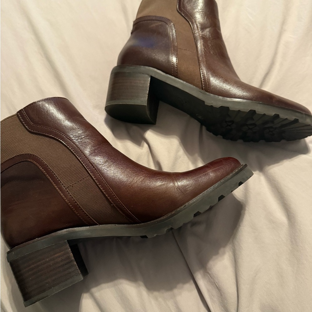 Crown Dark Brown Ankle Booties